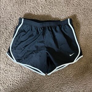 Nike Kids Black and White Running Shorts